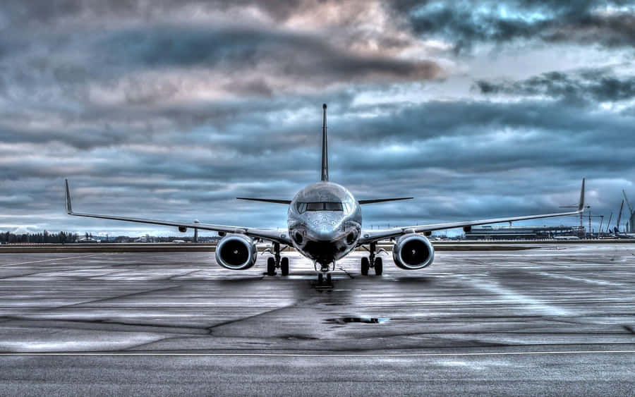 Boeing Flugzeug auf dem Rollfeld