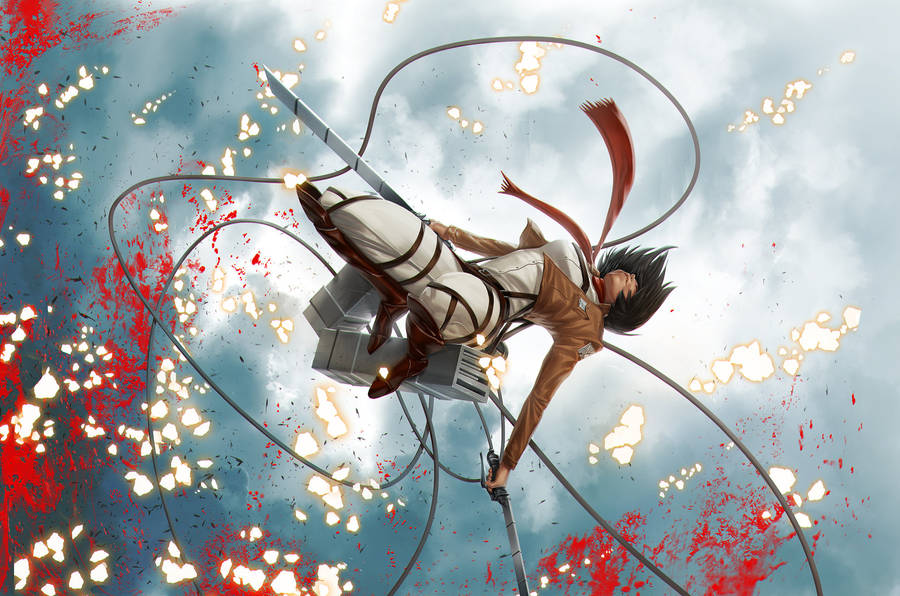 AttackOn Titan PC Mikasa luftakrobatik