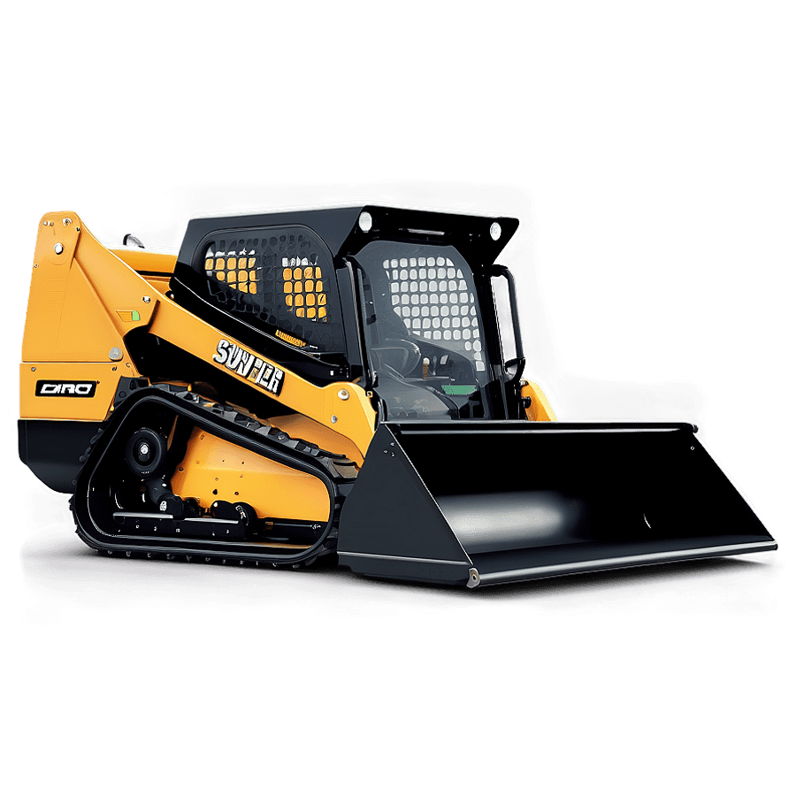 Skid Steer with Snow Blower Attachment PNG rld56