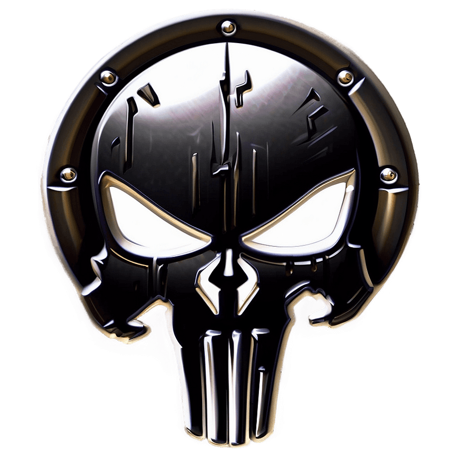 Punisher Shield Badge PNG 06112024