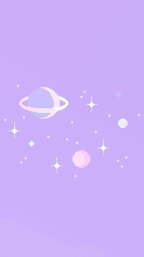 Download 8 Bit Galaxy Pastel Aesthetic Wallpaper Wallpapers Com