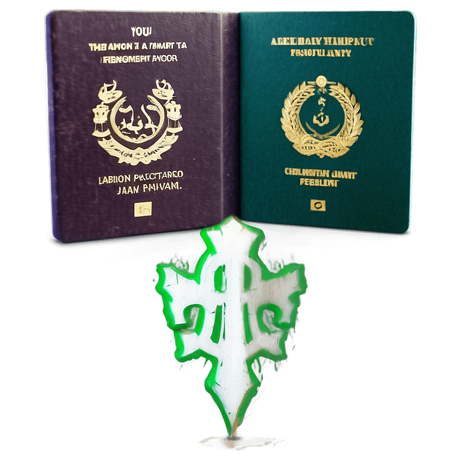 Pakistan Green Passport PNG jsy31
