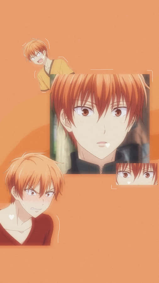 Colagem de Akito Sohma de Fruits Basket