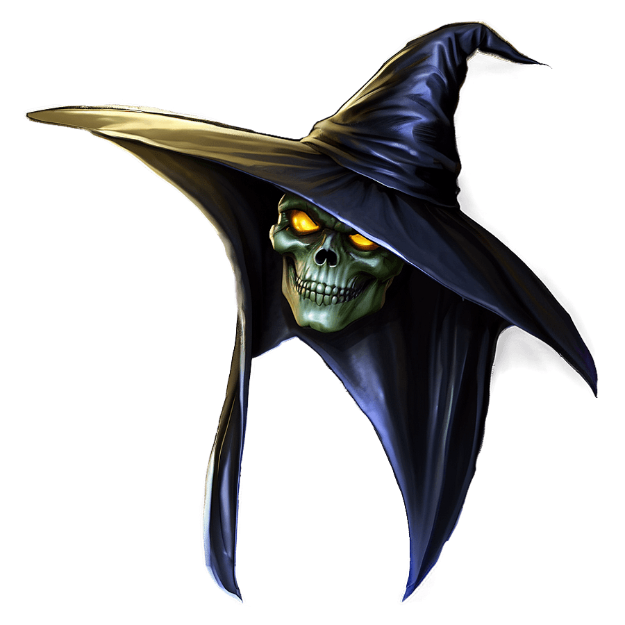 Witch Hat with Bat Wings PNG bbq