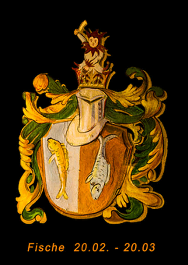 Pisces Zodiac Coatof Arms