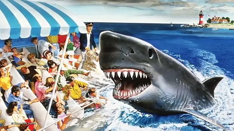 Jaws Shark Attack wallpaper.