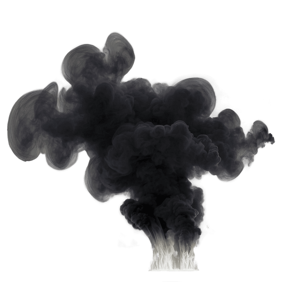 Black Color Smoke PNG 06242024