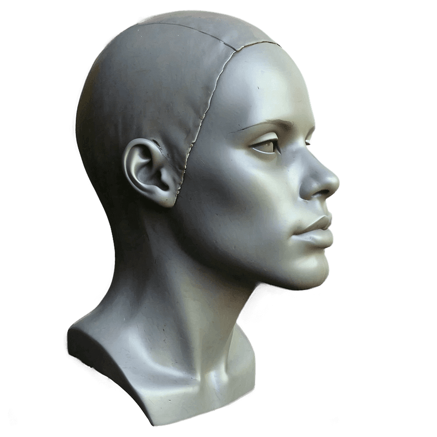 Gothic Style Mannequin Head PNG xdh54