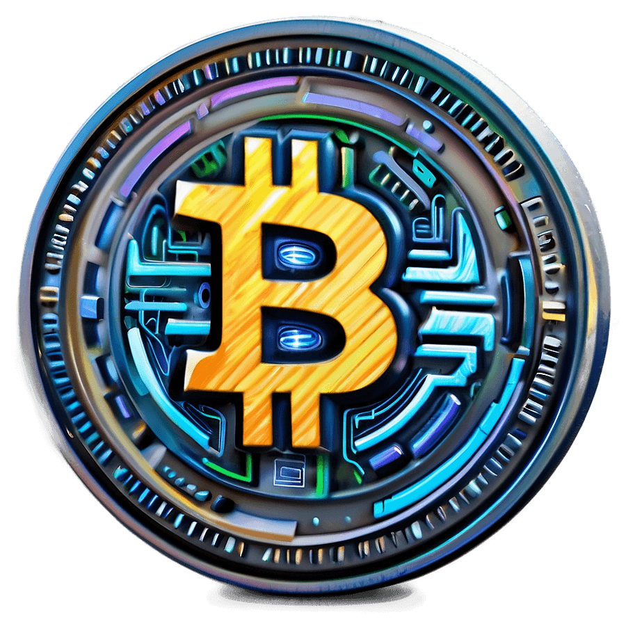 Vibrant Bitcoin Logo PNG Clipart 67