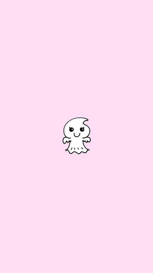 Fantasma di Halloween Rosa Carino Estetico