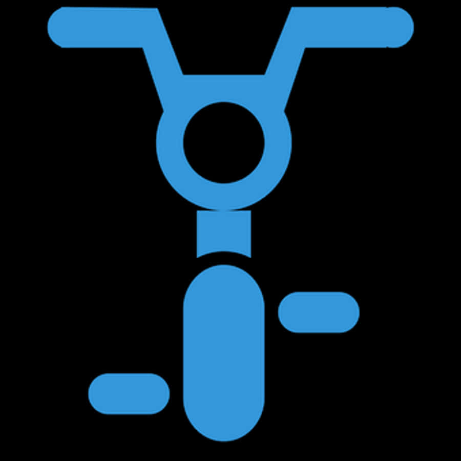 Blue Scooter Icon