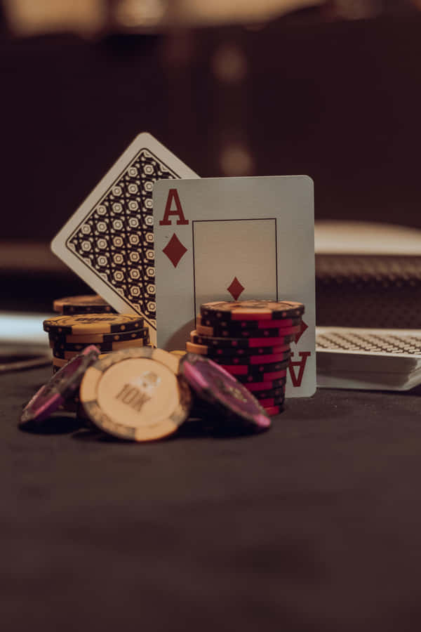Ás de Diamantes com Fichas