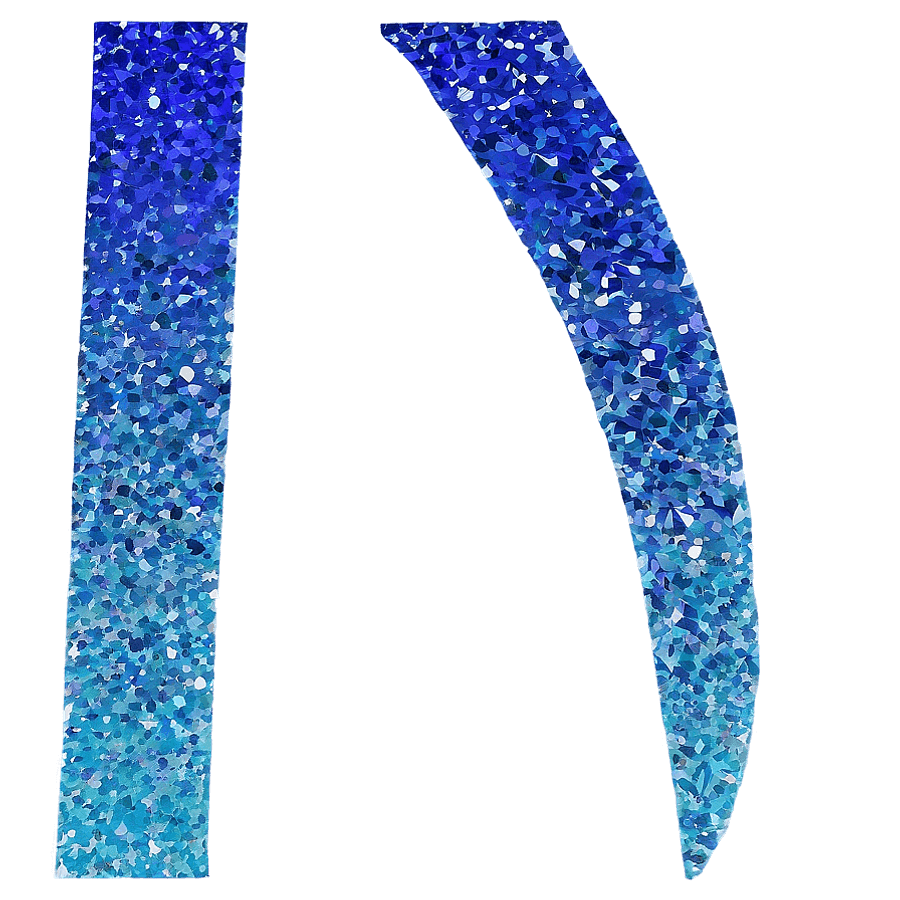 Bright Blue Glitter PNG 47
