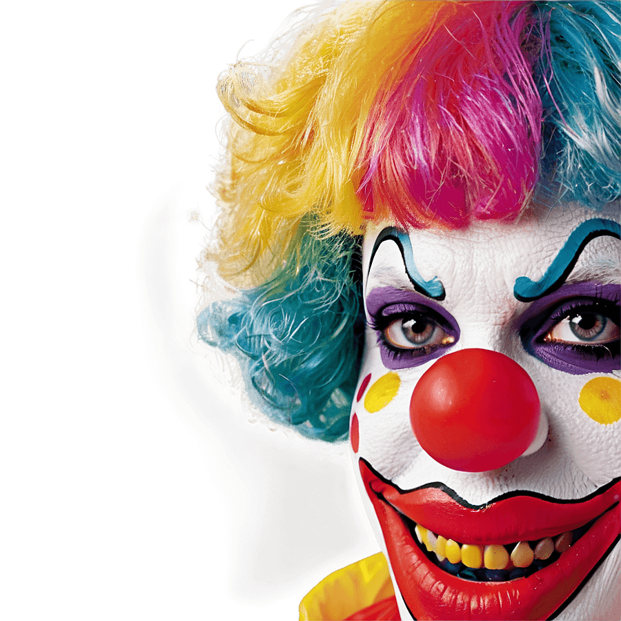 Glitter Clown Wig PNG fpg