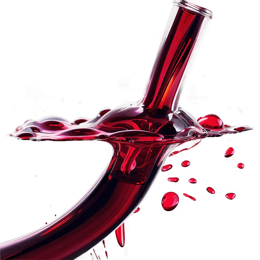 Digital Wine Splash PNG rch38