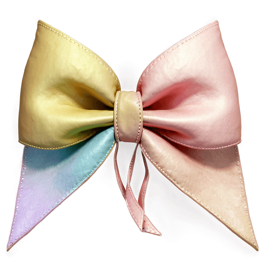 Coquette Bow in Pastel Colors PNG 05262024