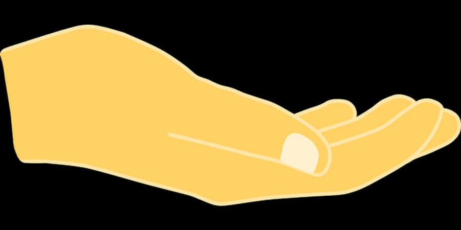 Open Hand Cartoon Illustration