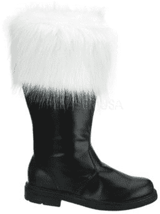 Dark Green Fur Trimmed Boot