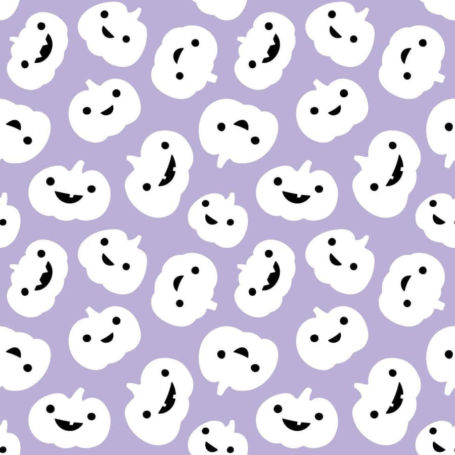 Pattern Fantasma Viola di Halloween
