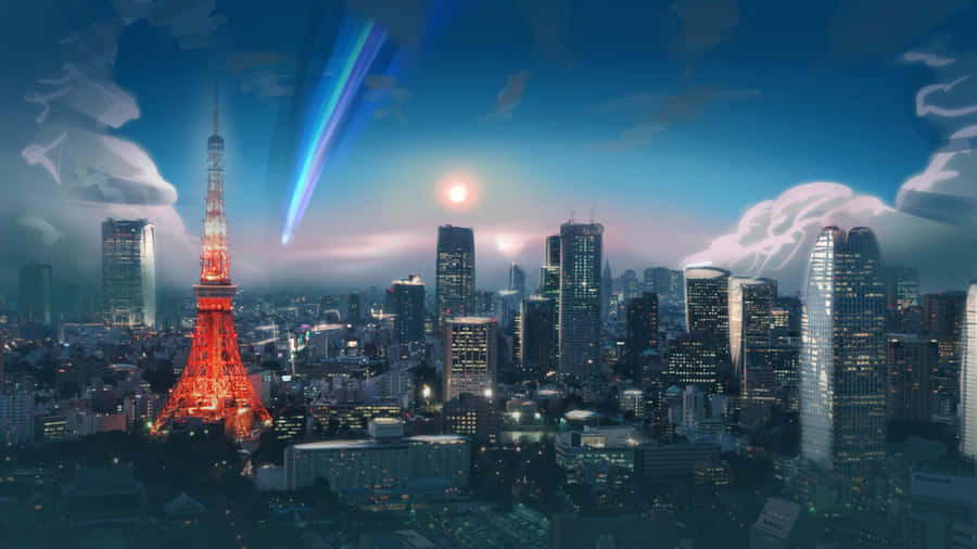 AnimeStadt Hintergrund