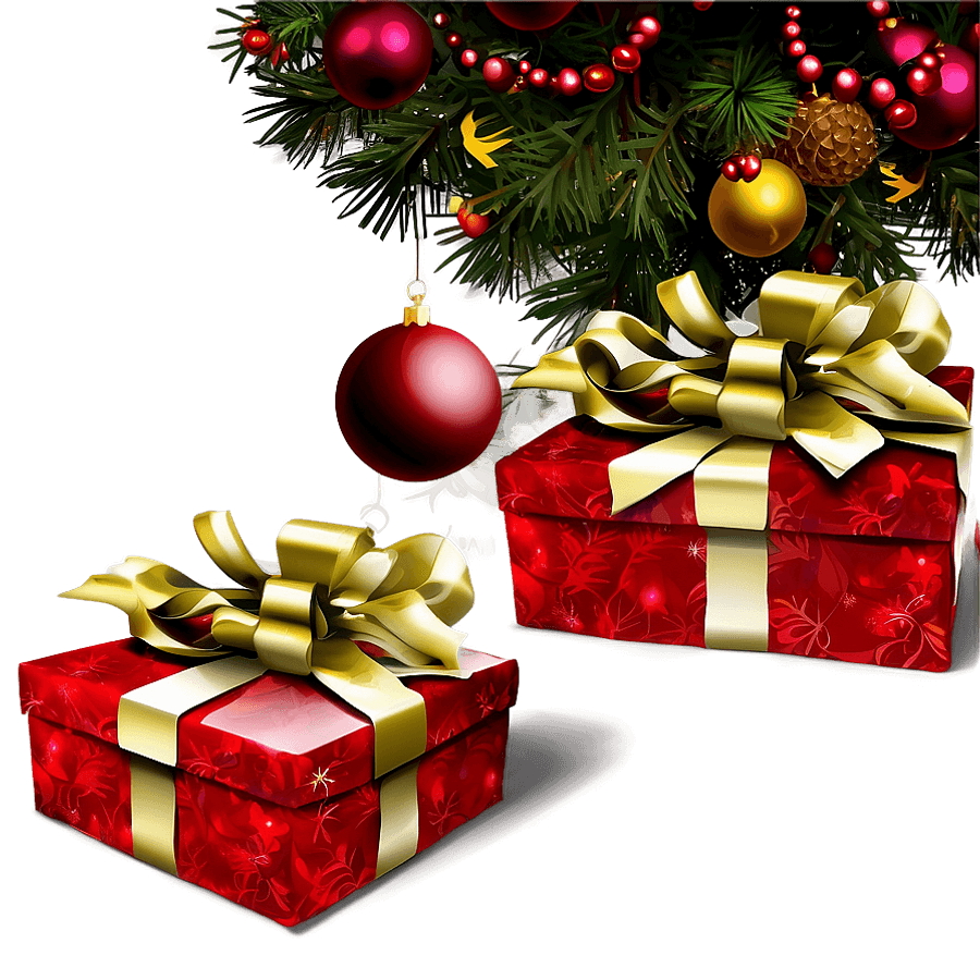 Christmas Presents Under Tree PNG 60