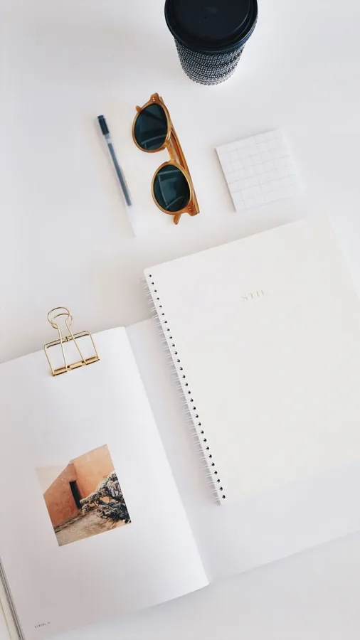 Minimal Study Table wallpaper