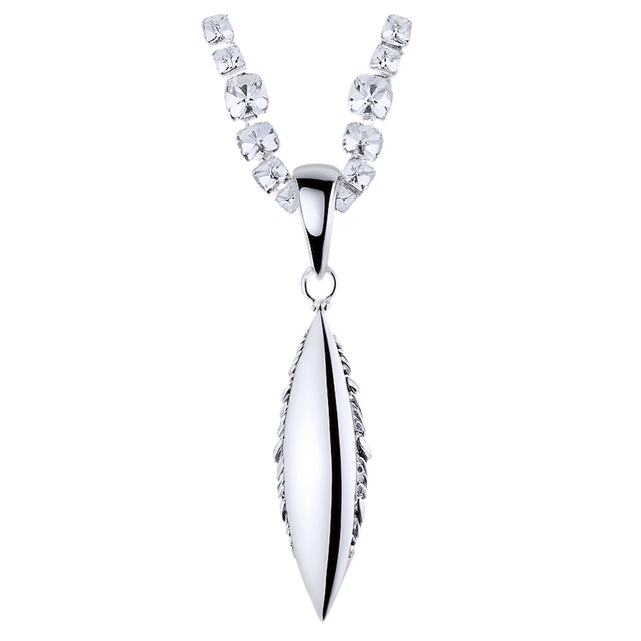 Silver Necklace PNG 05252024