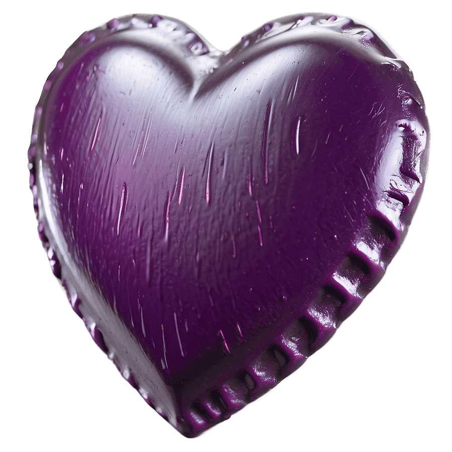 Realistic Purple Heart PNG nht