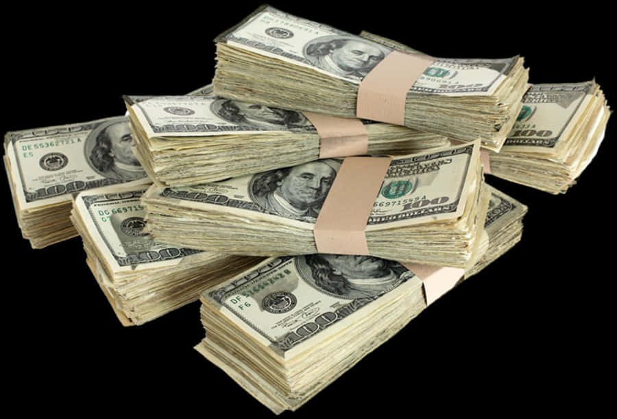 Stacks Of Money Transparent Background, HD Png Download