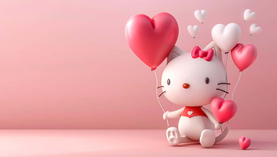 Hello Kitty Balões de Dia dos Namorados