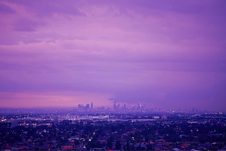 Vista do Horizonte Mauve ao Crepúsculo