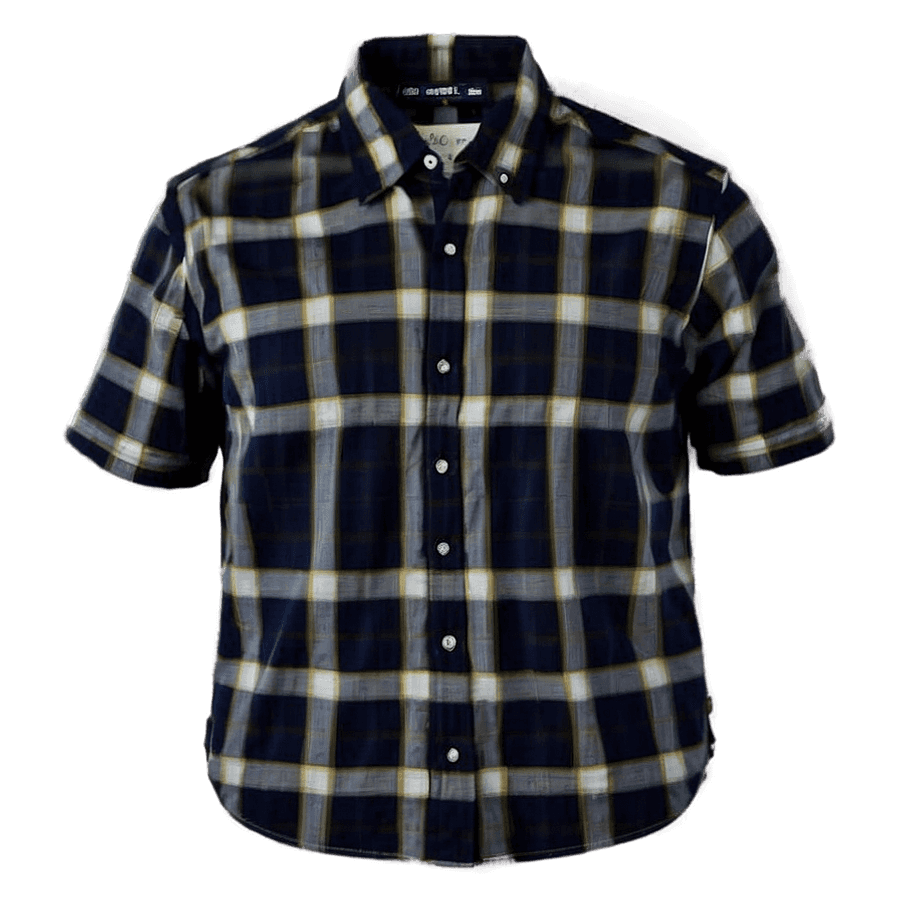 Plaid Collar Shirt PNG 86