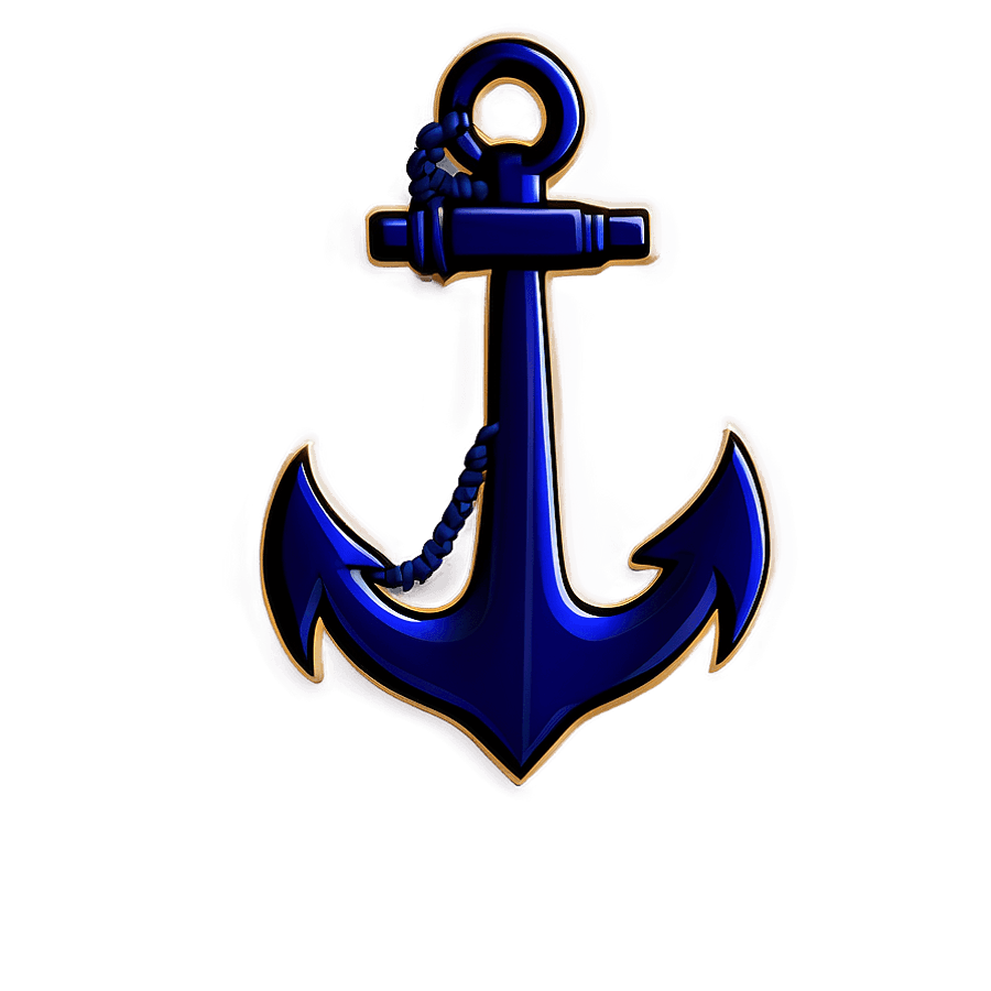Navy Anchor Badge Design PNG 45
