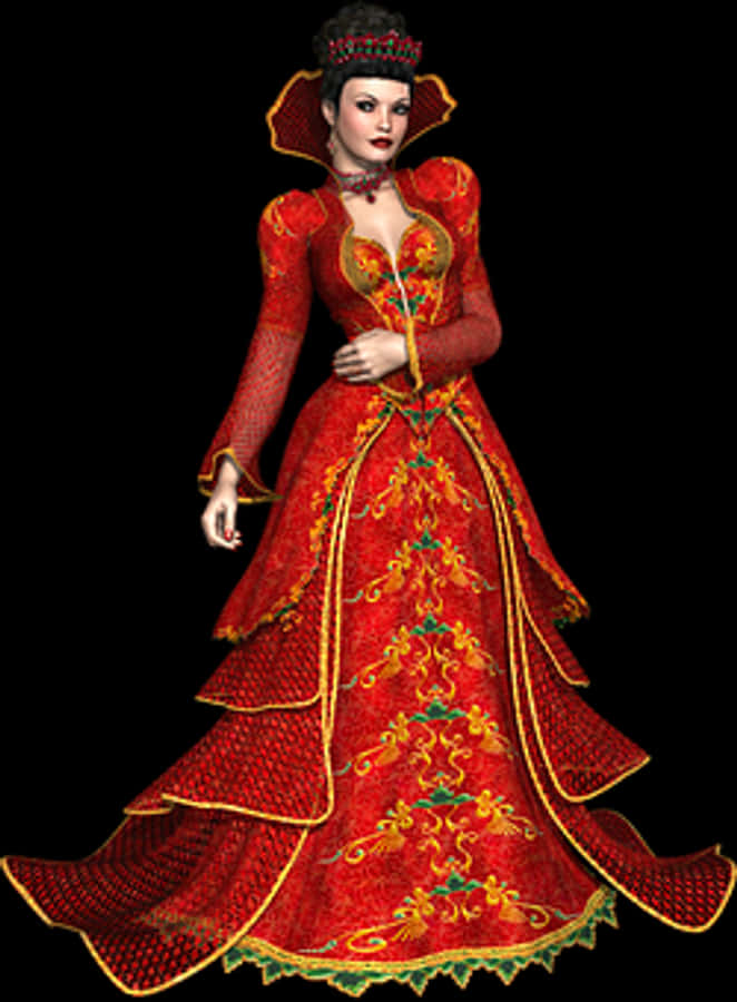Christmas Queenin Red Robes