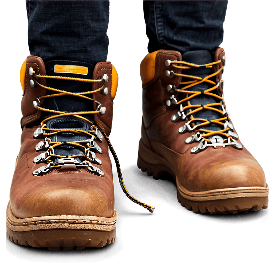 Hiking Boot with Padded Collar PNG 99