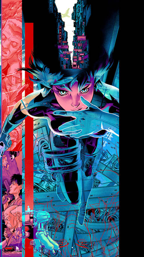 CooleAnime-Handy Ghost In The Shell Abstrakt