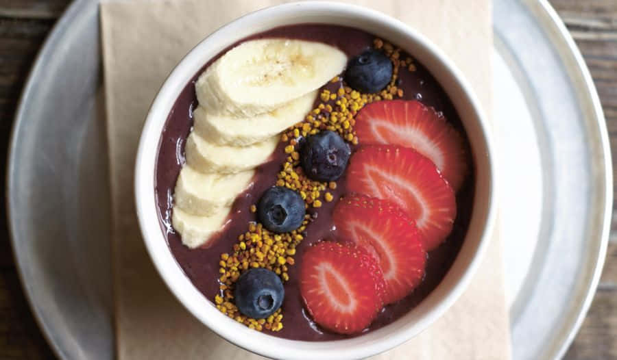 Acai Bolle med Friske Frukter