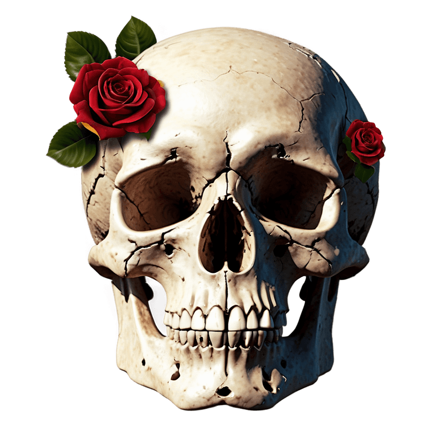 Skull and Roses PNG mxx