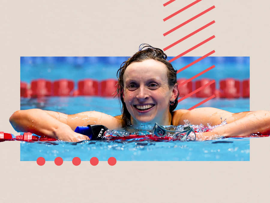 Championschwimmerin Feier