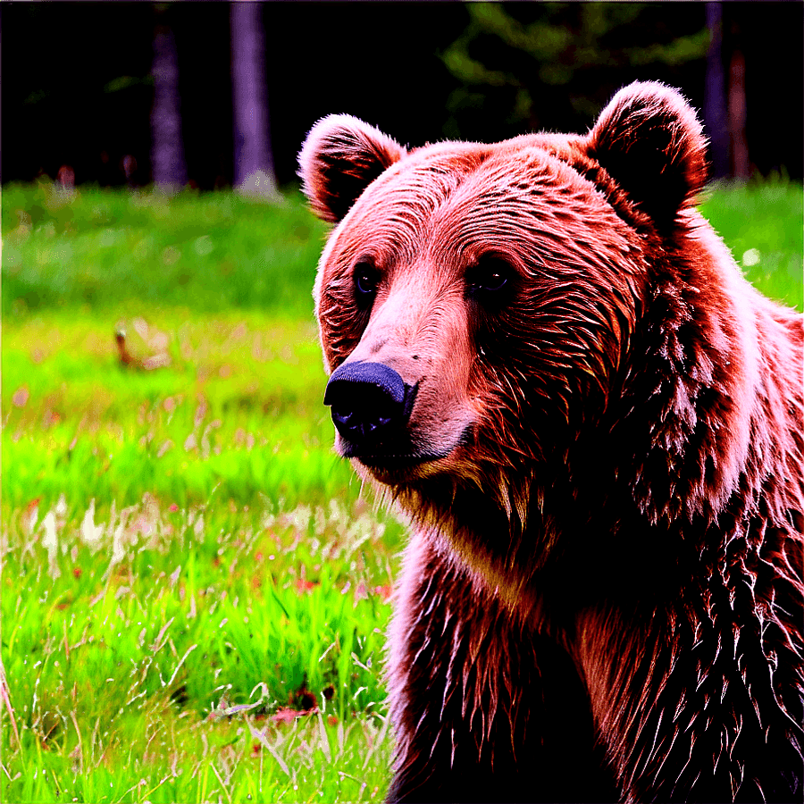Grizzly Bear Family Bonding PNG euy80