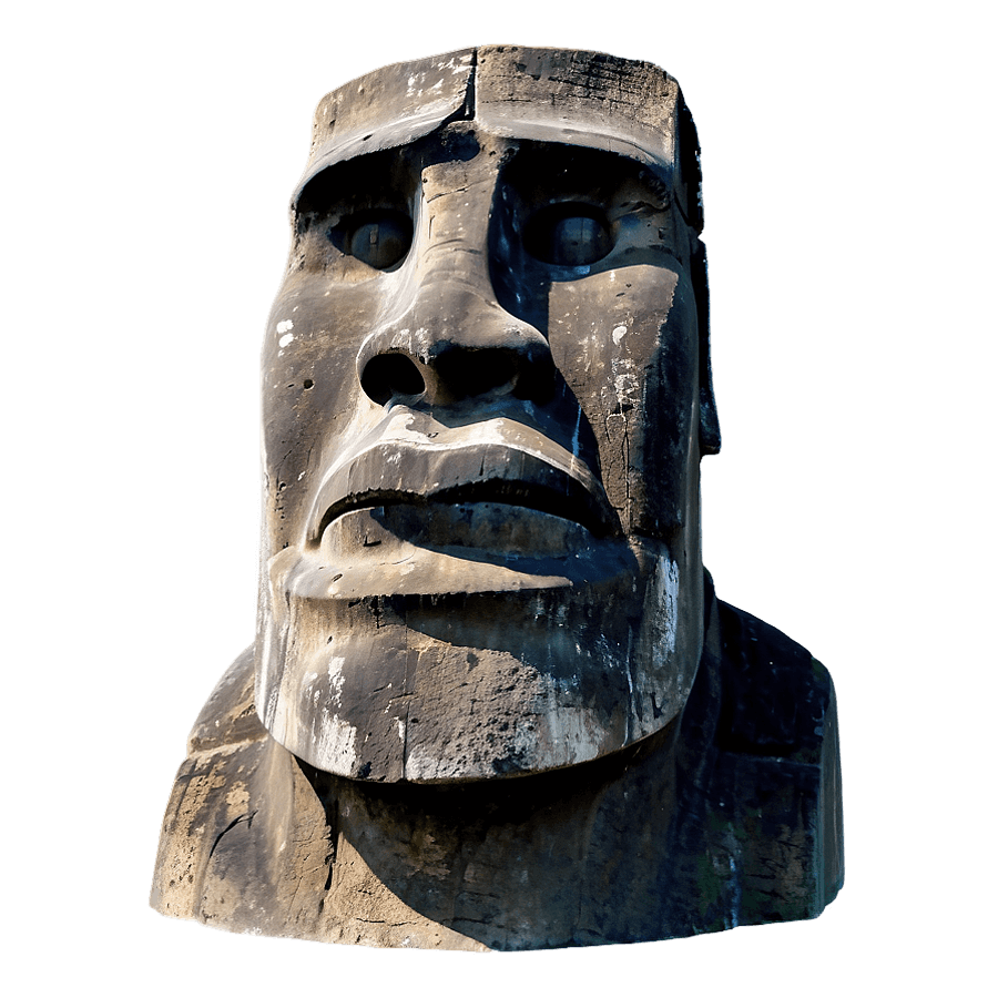 Realistic Moai PNG 05252024