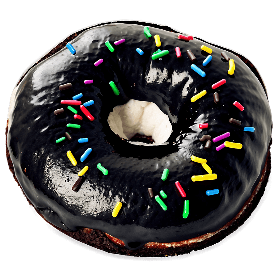 Black and White Donuts PNG 05242024