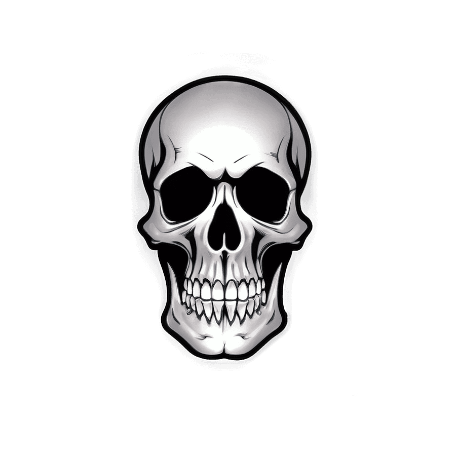 Simple Skull Logo PNG tcg