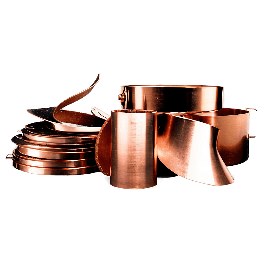 Shiny Copper Metal Scraps PNG 95
