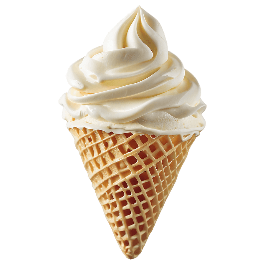 Soft Serve Vanilla Ice Cream PNG 20