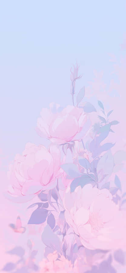 Fundo Floral Pastel