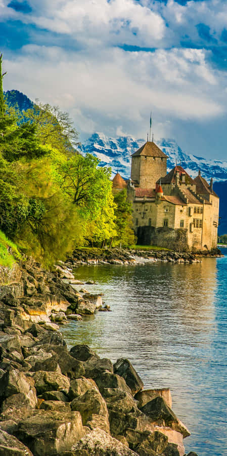 Château de Chillon Frühling Montreux