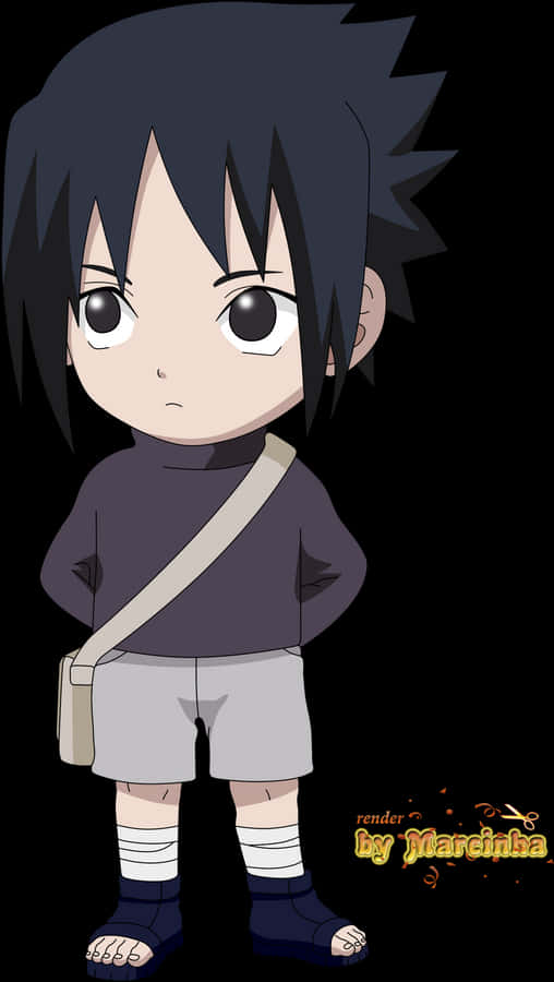 Chibi Sasuke By Marcinha - Sasuke Chibi