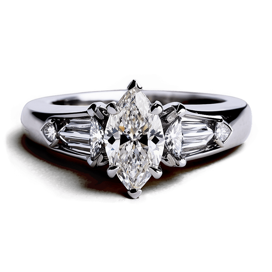 Marquise Diamond Ring PNG 28