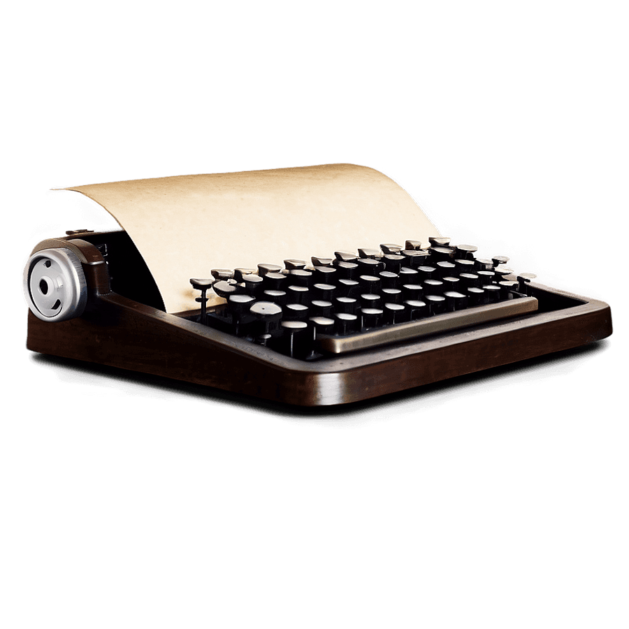 Typewriter on Desk PNG 41
